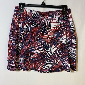 Tail White Label Skort Tropical Print Women's size Small golf tennis athleisure
